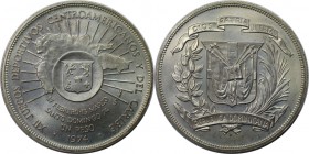 Weltmünzen und Medaillen, Dominikanische Republik / Dominican Republic. 12. Mittelamerikanische und karibische Spiele. 1 Pesos 1974, Silber. 0.77 OZ. ...
