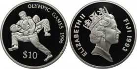 Weltmünzen und Medaillen, Fidschi / Fiji. Judo. 10 Dollars 1993, Silber. 0.93 OZ. KM 67. Polierte Platte