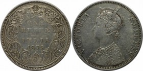 Weltmünzen und Medaillen, Indien / India. Britisch Indien. Viktoria (1837-1901). 1 Rupie 1879, Silber. KM 492. Vorzüglich