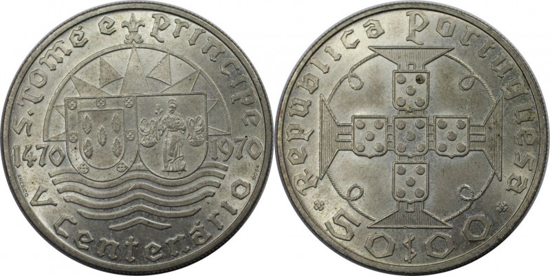 Weltmünzen und Medaillen, Saint thomas and prince islands. 500. Jahrestag der En...