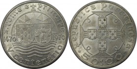 Weltmünzen und Medaillen, Saint thomas and prince islands. 500. Jahrestag der Entdeckung. 50 Escudo 1970, Silber. 0.38 OZ. KM 21. Stempelglanz