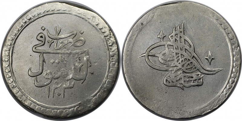 Weltmünzen und Medaillen, Türkei / Turkey. 2 Kurush (80 Para) AH 1203/7 (1795), ...