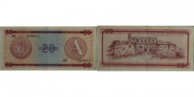 Banknoten, Kuba / Cuba. 20 Pesos 1985. P.FX5. I