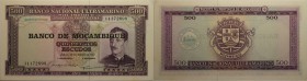 Banknoten, Mosambik / Mozambique. 500 Escudos 1967. P.110. I