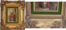 Kunst und Antiquitäten / Art and antiques. Ölgemälde. Garde à la hallebarde, 1891. Adolphe Alexandre Lesrel (1839–1929), Französischer Maler. Meister ...