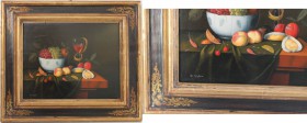 Kunst und Antiquitäten / Art and antiques. Ölgemälde. Stillleben. Stil alter niederländischer Meister. Maße mit Rahmen: 43 x 37 cm. Signiert D. Stefan...