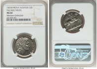 Zog I nickel Prova Lek 1927-R MS66 NGC, Rome mint, KM-Pr18, Pag-820. A highly engaging and elite specimen when encountered so fine, with only a single...