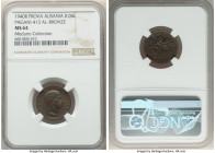 Italian Occupation. Vittorio Emanuele III aluminum-bronze Prova .05 Lek 1940-R MS64 NGC, Rome mint, KM-Pr56, Pag-413 (R4), Gig-P8 (R4). A wonderful ad...