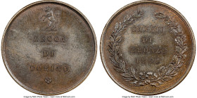 Vittorio Emanuele II bronze Test Planchet (5 Centesimi) 1860 MS62 Brown NGC, Turin mint, KM-Unl., Pag-78 (R3). 5.08gm. Blessed with a near-Choice pres...