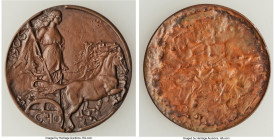 Vittorio Emanuele III copper Uniface Reverse Galvano 10 Centesimi 1906 UNC, Milan mint (S. Johnson), KM-Unl., Pag-318. An intriguing occupant in the P...