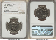 Vittorio Emanuele III nickel Prova 2 Lire 1922-R MS66 NGC, Rome mint, Pag-246 (R2). Among the more recognizable "Prova Tecnica" Patterns from this era...