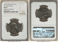 Vittorio Emanuele III nickel Prova 2 Lire 1923-R MS65 NGC, Rome mint, KM-Pr28, Pag-250 (R2). A fine representative of this strong Prova issue, one dis...