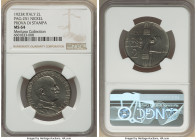 Vittorio Emanuele III nickel Prova 2 Lire 1923-R MS64 NGC, Rome mint, Pag-251 (R2). A thrilling example not only for its near-Gem assignment, but as t...