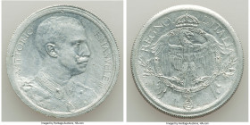Vittorio Emanuele III aluminum Prova Medal (2 Lire) ND (1903) UNC, Milan mint (S. Johnson), cf. Pag-238 (2 Lire). Benefitting from a pervasive origina...