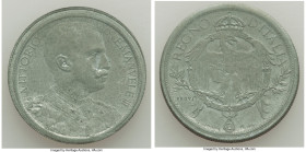 Vittorio Emanuele III lead Prova Medal (2 Lire) ND (1903) UNC, Milan mint (S. Johnson), cf. Pag-238 (2 Lire). A fascinating issue that Pagani purports...