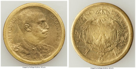 Vittorio Emanuele III bronze Prova Medal (2 Lire) ND (1903) UNC, Milan mint (S. Johnson), cf. Pag-238 (2 Lire). An engaging non-denominated 2 Lire des...