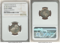Pius XII silver Proof Prova 5 Lire 1958 PR62 Cameo NGC, Rome mint, KM-Pr34, PP-402. Mintage: 50. A sublime survivor with incredibly small mintage, and...