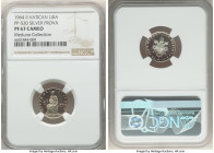 Paul VI silver Proof Prova Lira 1964 II PR67 Cameo NGC, KM-Pr88, PP-520. Mintage: 103. A highly reflective premium Gem struck from a limited mintage o...