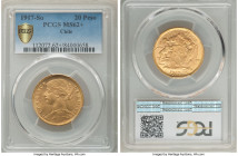 Republic gold 20 Pesos 1917-So MS62+ PCGS, Santiago mint, KM158. A luminous piece showcasing a soft aglow emanating from the crisp peripheries. The fi...
