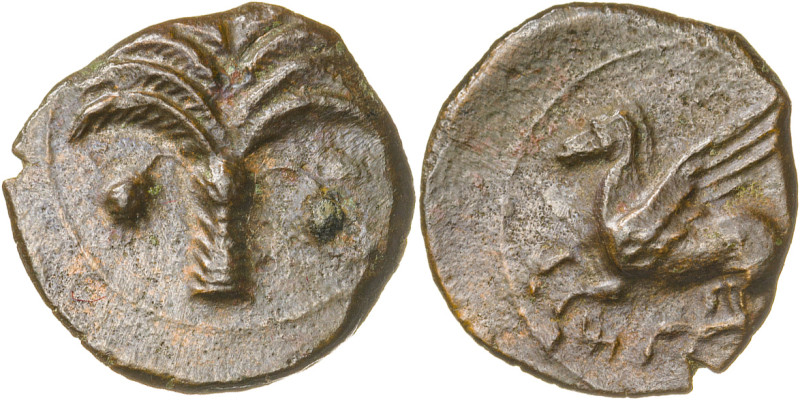 (330-320 a.C.). Incierta Sículo-Púnica. AE 16. (S. falta) (CNG. II, 1672). 1,91 ...