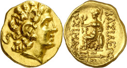 (88-86 a.C.). A nombre de Lisímaco. Tracia. Kallatis. Estátera de oro. (S. 1661) (CNG. III, 1824). 8,26 g. EBC+.