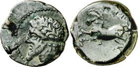 Numidia. Micipsa (148-118 a.C.). AE 27. (S. 6597). 18,19 g. MBC.