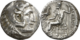 Imperio Macedonio. Alejandro III, Magno (336-323 a.C.). Babilonia. Tetradracma. (S. 6724 var) (MJP. 3722). 15,73 g. MBC+.