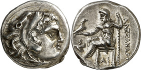 Imperio Macedonio. Alejandro III, Magno (336-323 a.C.). Lampsacos. Dracma. (S. 6730 var) (MJP. 1385). Acuñada bajo Antígono Monóftalmos. 4,27 g. EBC....