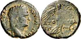 (77-78 d.C.). Tito. Judea. Cesarea Paneas. AE 24. (S.GIC. falta) (RPC. II, 2255). 9,58 g. BC+.