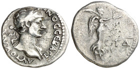 (119-120 d.C.). Adriano. Capadocia. Cesarea. Hemidracma. (S.GIC. 1232 var) (RPC. III, 3074). 1,55 g. MBC.