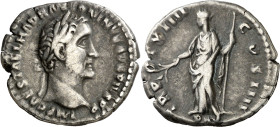 (150-151 d.C.). Antonino pío. Denario. (Spink 4095) (S. 582) (RIC. 200c). 3,15 g. MBC-.