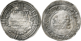 Califato. AH 330. Abderrahman III. Al Andalus. Dirhem. (V. 396) (Fro. 10). 3,12 g. MBC.