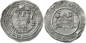 Califato. AH 333. Abderrahman III. Al Andalus. Dirhem. (V. 404) (Fro. 11). 2,85 g. MBC.