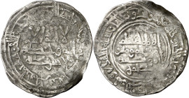 Califato. AH 384. Hixem II. Medina Fez. Dirhem. (V. 609). Rara. 2,86 g. MBC-.