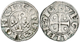 Comtat d'Urgell. Ponç de Cabrera (1236-1243). Agramunt. Diner. (Cru.V.S. 126) (Cru.C.G. 1943). Ex Áureo & Calicó 23/01/2019, nº 1229. Escasa. 0,72 g. ...