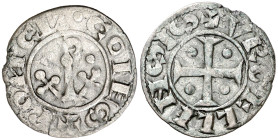 Comtat d'Urgell. Ponç de Cabrera (1236-1243). Agramunt. Diner. (Cru.V.S. 126.1) (Cru.C.G. 1943b). Ex Áureo & Calicó 11/12/2018, nº 2373. Escasa. 0,71 ...