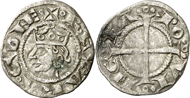 Comtat de Provença. Jaume I (1213-1276). Provença. Òbol de ral coronat. (Cru.V.S...