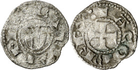 Jaume I (1213-1276). Barcelona. Òbol de doblenc. (Cru.V.S. 305) (Cru.C.G. 2119). Escasa. 0,43 g. MBC/MBC+.