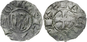 Jaume I (1213-1276). Barcelona. Diner de doblenc. (Cru.V.S. 306) (Cru.C.G. 2118a). Oxidaciones. 0,69 g. (MBC).