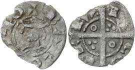 Jaume I (1213-1276). Barcelona. Òbol de tern. (Cru.V.S. 309.1) (Cru.C.G. 2121a). Cospel irregular. 0,30 g. MBC.