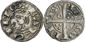 Jaume I (1213-1276). Barcelona. Diner de tern. (Cru.V.S. 310.1) (Cru.C.G. 2120c). Manchitas. Buen ejemplar. 0,93 g. MBC+.