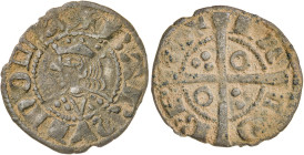 Jaume II (1291-1327). Barcelona. Diner. (Cru.V.S. 340.1) (Cru.C.G. 2158a). 0,81 g. MBC-.