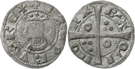 Jaume II (1291-1327). Barcelona. Diner. (Cru.V.S. 346) (Cru.C.G. 2161). Vellón rico. 0,81 g. MBC/MBC+.