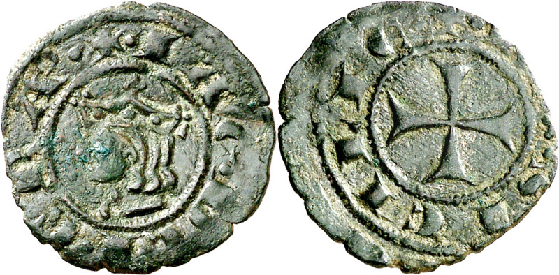 Jaume II (1291-1327). Sicília. Diner. (Cru.V.S. 360) (Cru.C.G. 2178) (MIR. 182)....