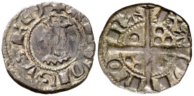 Alfons III (1327-1336). Barcelona. Òbol. (Cru.V.S. 368) (Cru.C.G. 2186). Ex Áureo & Calicó 23/05/2019, nº 211. Rara. 0,60 g. MBC.