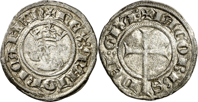 Jaume II de Mallorca (1276-1285 / 1298-1311). Mallorca. Diner. (Cru.V.S. 544) (C...