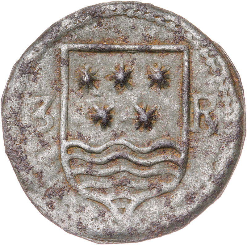 Olot. Pellofa. (Cru.L. 1912). Valor: 3 rals. Hojalata. 1 g. MBC.