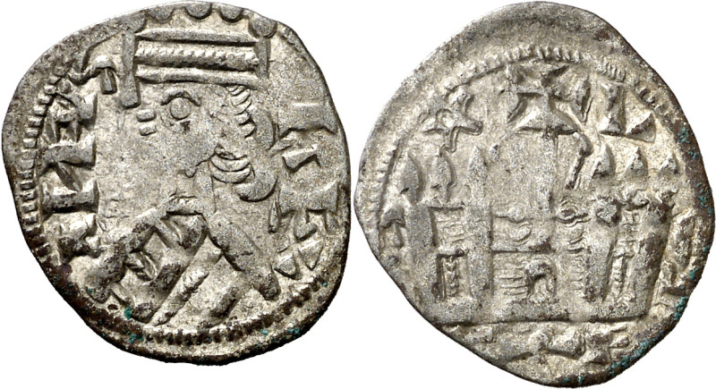 Alfonso VIII (1158-1214). Logroño. Dinero. (AB. 200, como ¿León?) (M.M. A8:36.15...