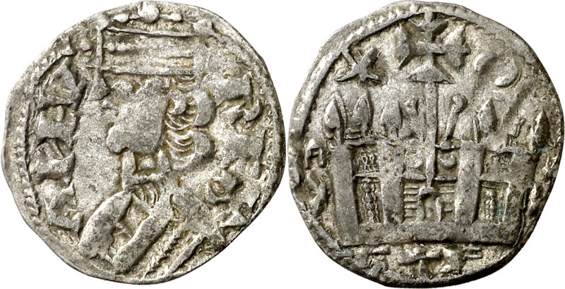 Alfonso VIII (1158-1214). Osma. Dinero. (AB. 202) (M.M. A8:36.22). Rara. 0,91 g....