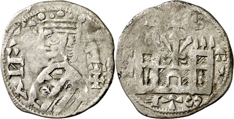 Alfonso VIII (1158-1214). Segovia o Sigüenza. Dinero. (AB. 203 var) (M.M. A8:36....